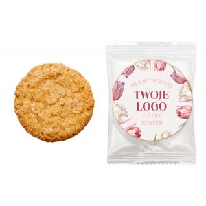 ciasteczka owsiane reklamowe z logo firmy - ciasteczka z logo na eventy