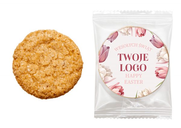 ciasteczka owsiane reklamowe z logo firmy - ciasteczka z logo na eventy