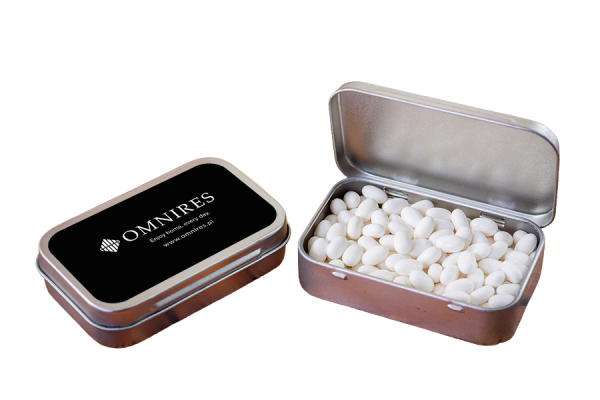 cukierki w pudełku silver standard