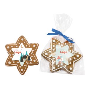 ciastko duża gwiazdka z dekoracją