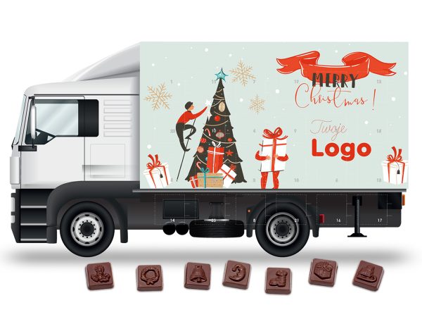 kalendarz adwentowy - ciężarówka