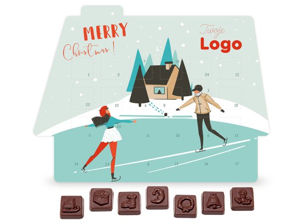 Kalendarz adwentowy - piernikowy domek