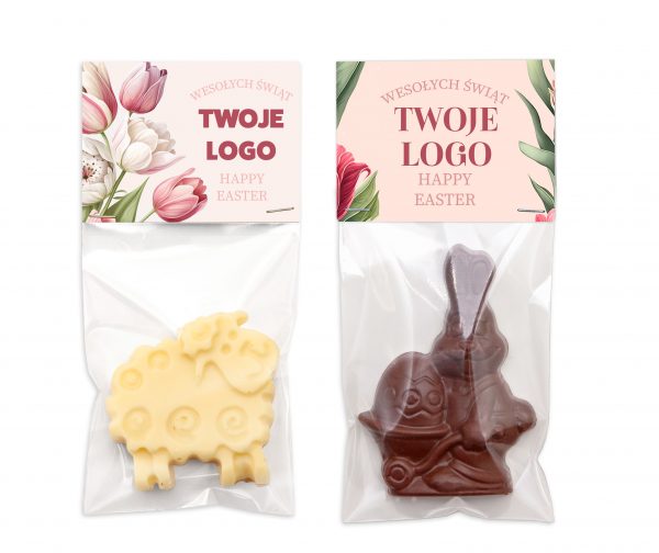 czekoladowe upominki wielkanocne z logo