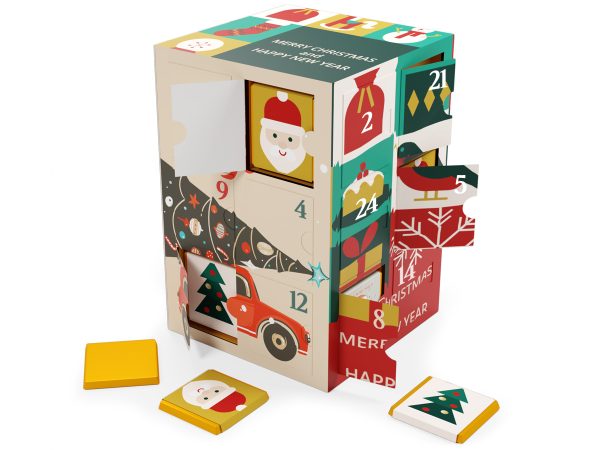 kalendarz adwentowy z czekoladkami belgijskimi