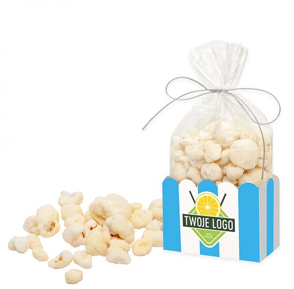 popcorn z logo firmy - słodycze z logo na dzień dziecka