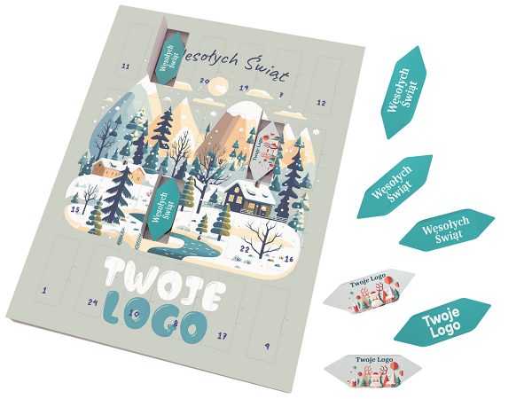 kalendarz adwentowy z krówkami