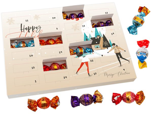 kalendarz adwentowy z pralinami