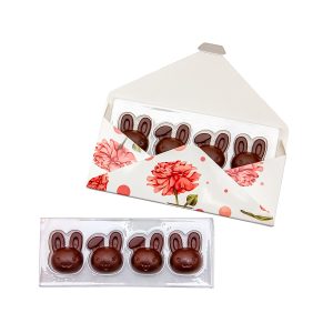 wielkanocne słodycze z logo - czekoladowe króliki wielkanocne