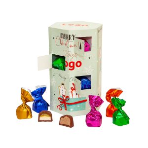 sześciokątny kalendarz adwentowy